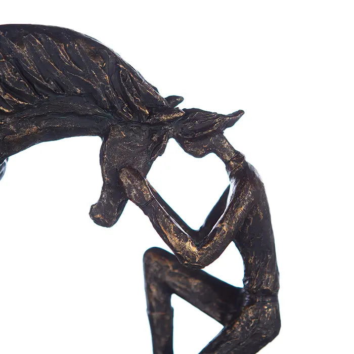 Skulptur – Matte Oberfläche, Bronze Optik, Pferde Design - Comprehension | Gilde