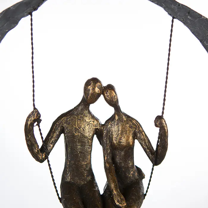 Skulptur – Matte Oberfläche, Strukturierte Form, Romantisches Motiv - Swing | Gilde