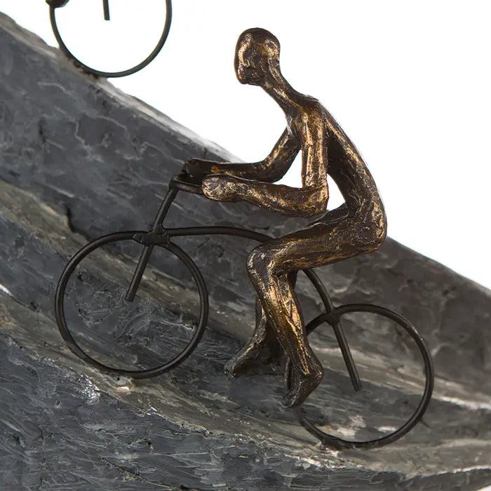 Skulptur – Matte Oberfläche, Strukturierte Form, Bronzene Optik - Racing | Gilde