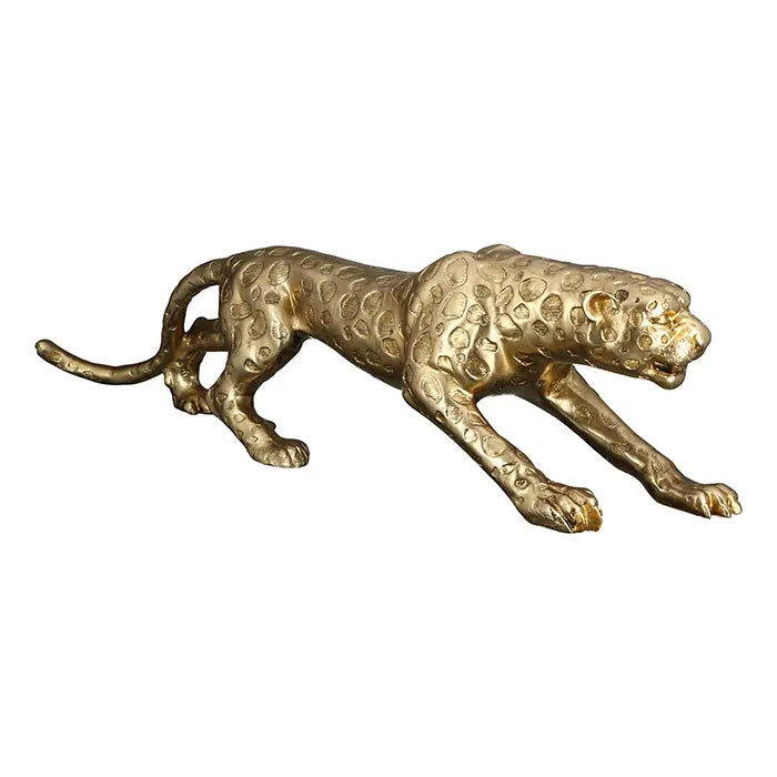 Dekofigur – Goldene Optik, Antike Oberfläche, Strukturierte Form - Gepard | Gilde