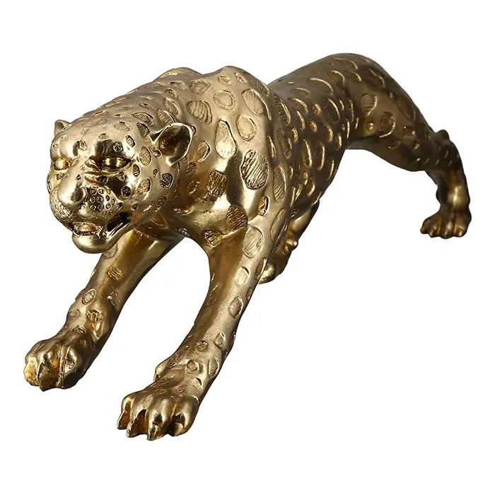Dekofigur – Goldene Optik, Antike Oberfläche, Strukturierte Form - Gepard | Gilde