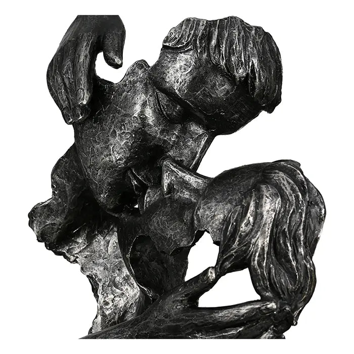 Skulptur – Antike Oberfläche, Paarmotiv, Silberne Akzente - Addiction | Gilde