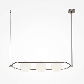 Pendelleuchte mit Mattglas - Kugeln und Nickel - Finish im modernen Design – Erich | Maytoni - Esszett Luxury | Stilvolles Wohnen mit Charakter