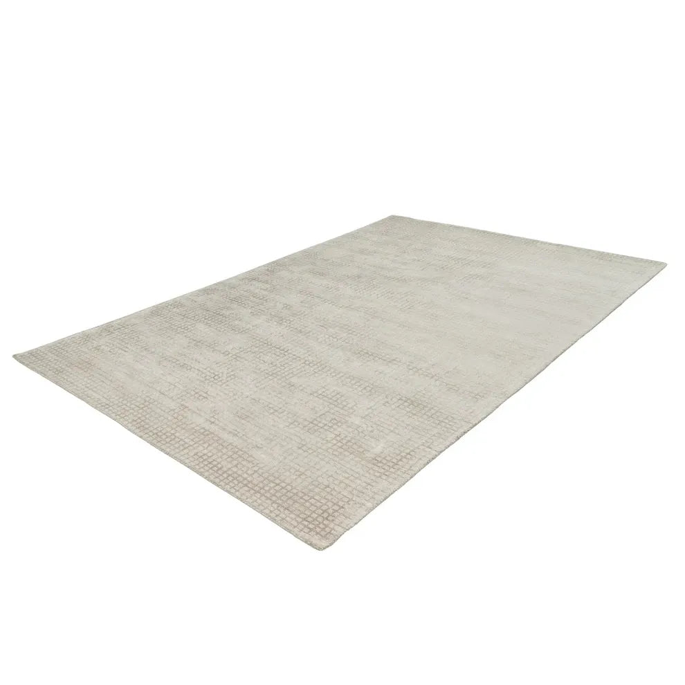Teppich – Creme Viskose, Weiche Oberfläche, Pflegeleicht Design, 150 cm - Bridget 125 | Kayoom