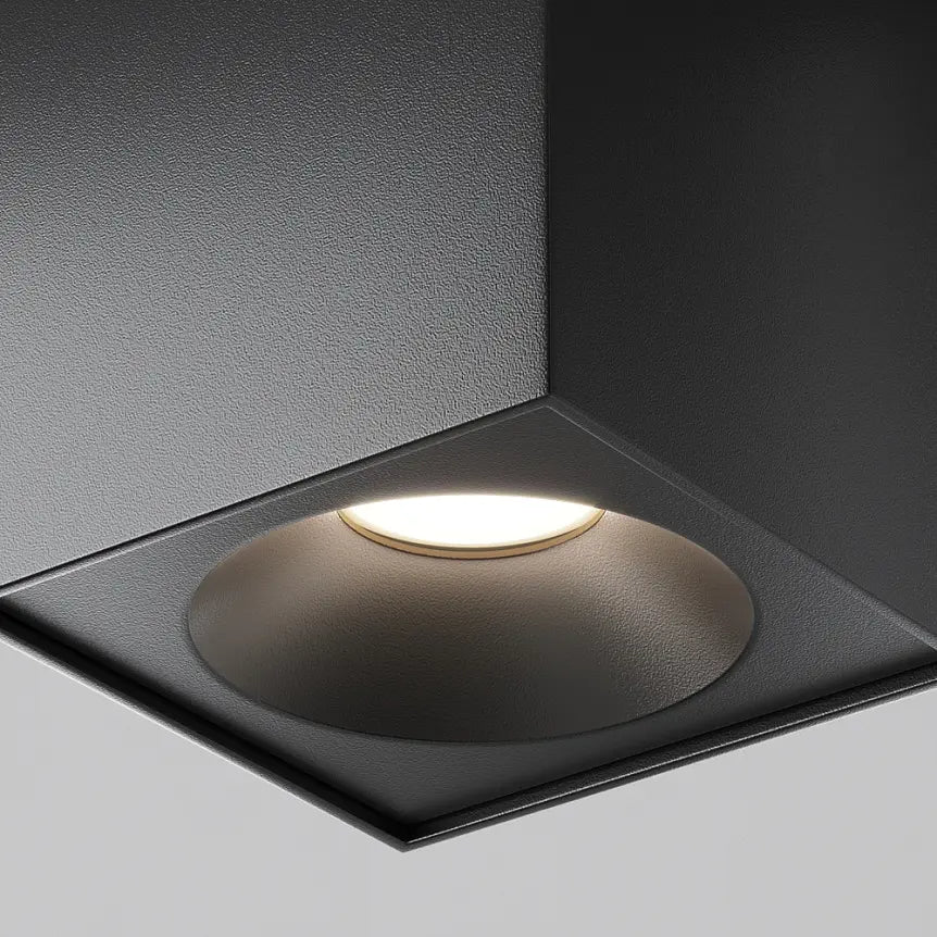 Deckenleuchte – Schwarzes Finish, Aluminium Gehäuse, GU10 Fassung, Ø9 cm - Zoom | Maytoni