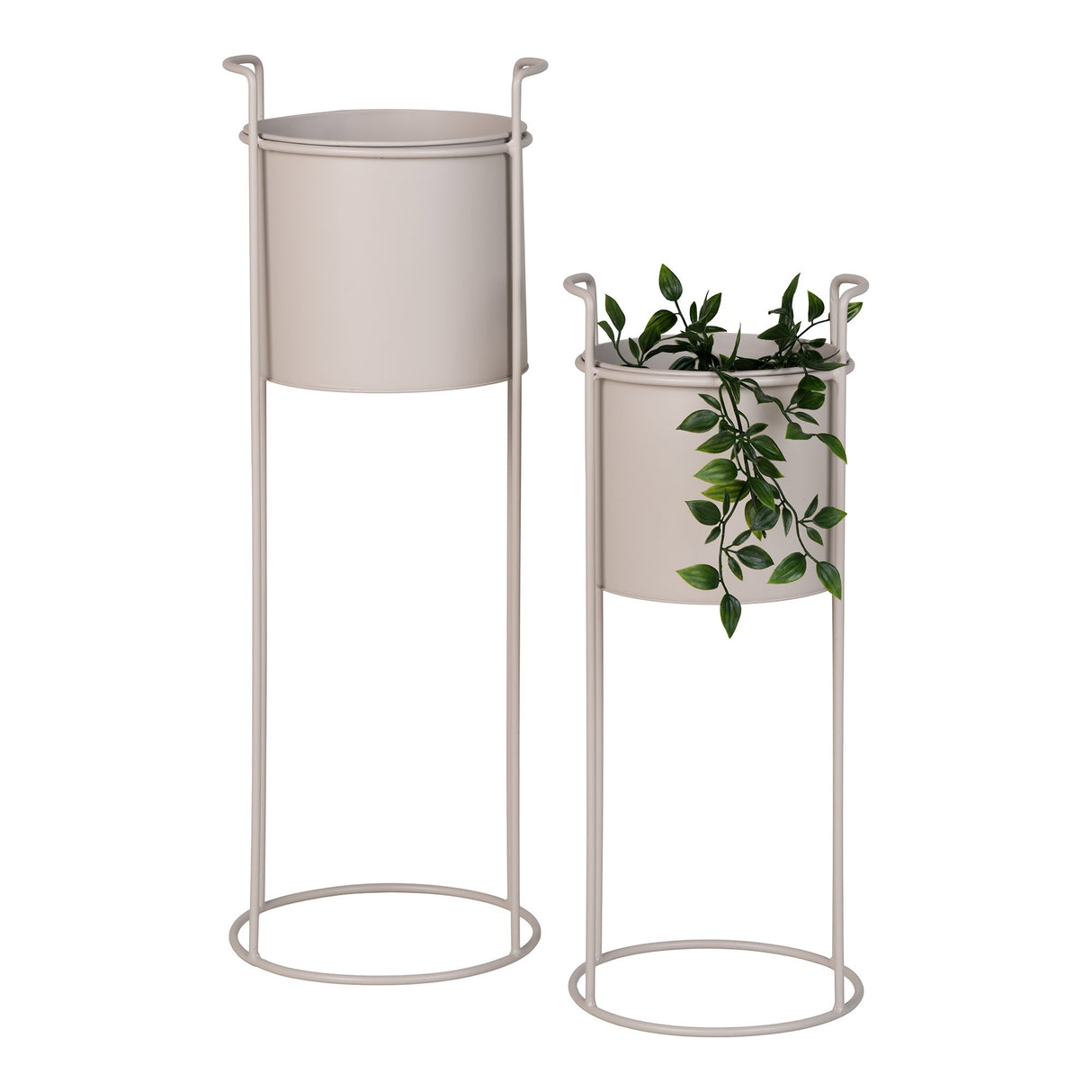 Blumentopf – Sand, Stahl, 2er-Set - Rabo | House Nordic