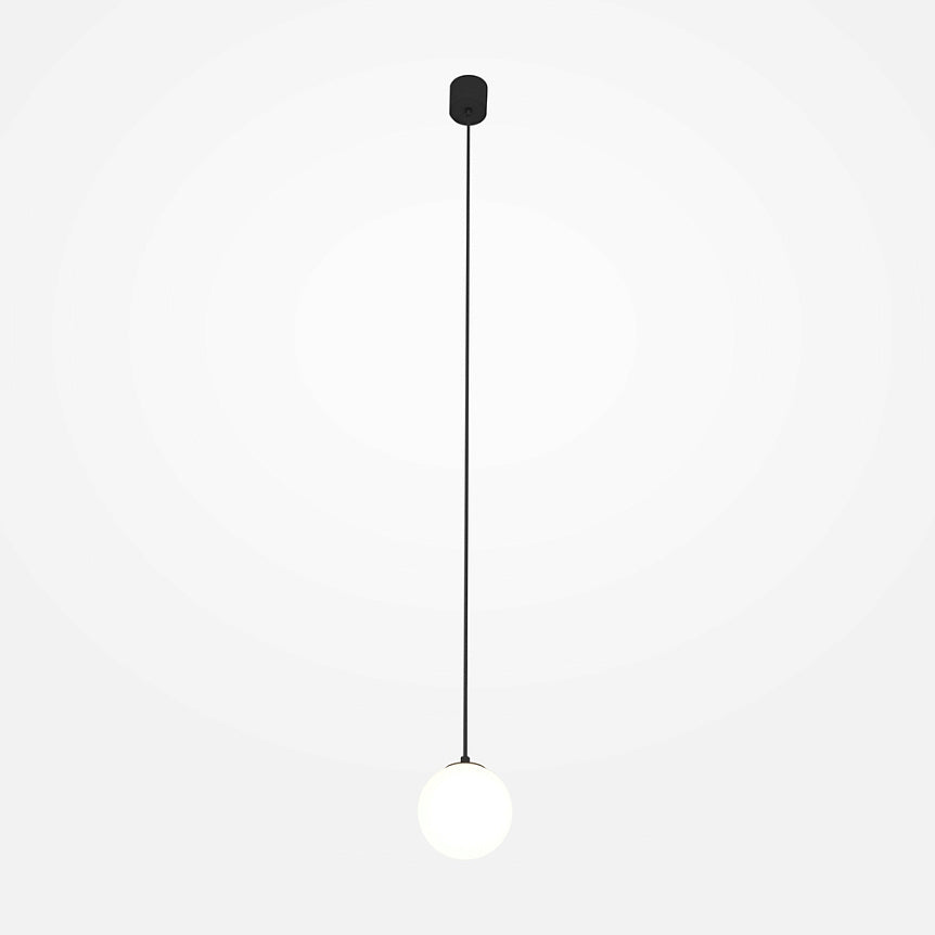 Pendelleuchte – Schwarzes Aluminium, 5 W Leistung, Neutralweiß, Ø10 cm - Luna | Maytoni