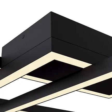 Deckenleuchte – Schwarzes Aluminium, 78 W Leistung, IP20 Schutzart, 78 cm Breite - Rida | Maytoni