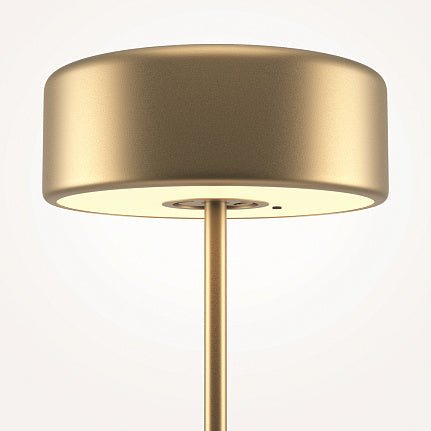 Tischleuchte Glasfuß Goldener Kopf & Touch - Dimmer – AI Collaboration | Maytoni - Esszett Luxury | Stilvolles Wohnen mit Charakter