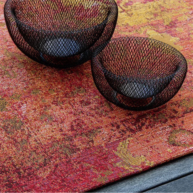 Rug Jacquard Weave Vintage Pattern Outdoor-suitable - Goliath 653 | Kayoom