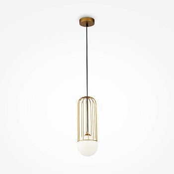 Pendelleuchte mit goldfarbener Metallbasis und Kristallkugeln im luxuriösen Design – Brooklyn | Maytoni - Esszett Luxury | Stilvolles Wohnen mit Charakter