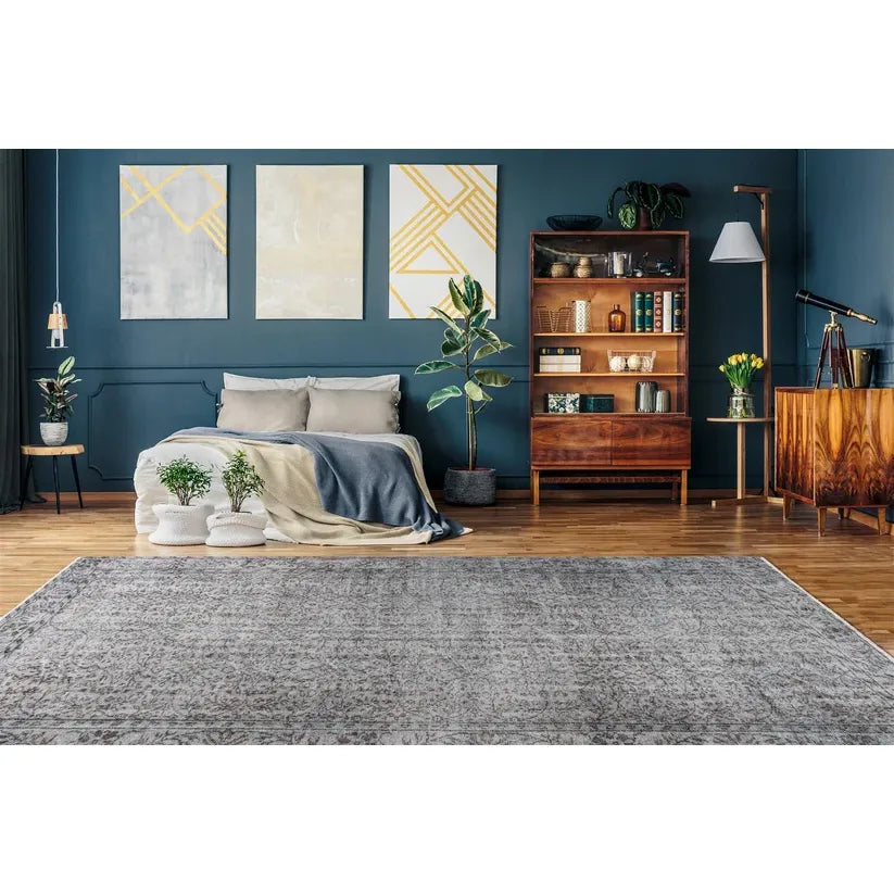 Vintage Design Flatweave Rug Easy Care Durable & Colorfast – Toska 425 | Kayoom