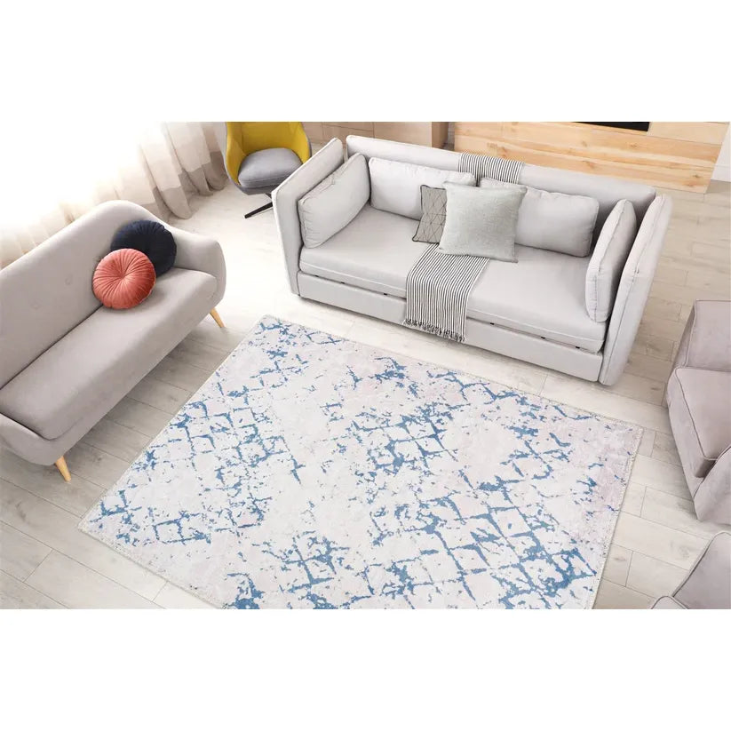 Retro-Look Printed Rug - Underfloor Heating Suitable - Peron 425 | Kayoom