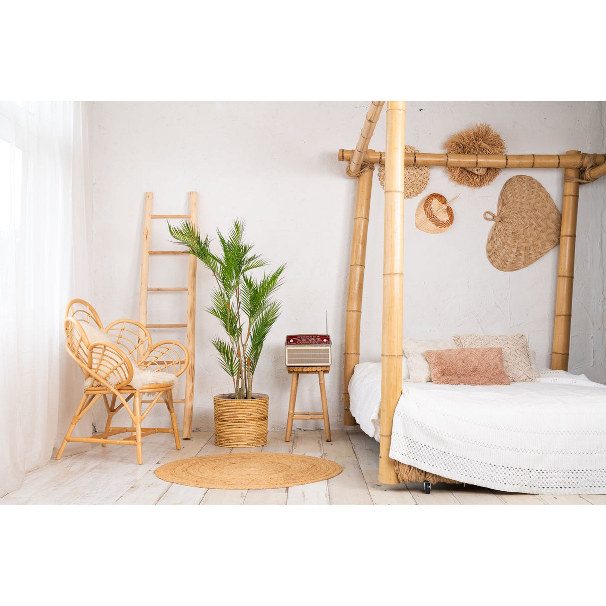Kunstpflanze – Kunststoffmaterial, Tropisches Design, Palmenwedel - Areca Palm | NeverLeafs