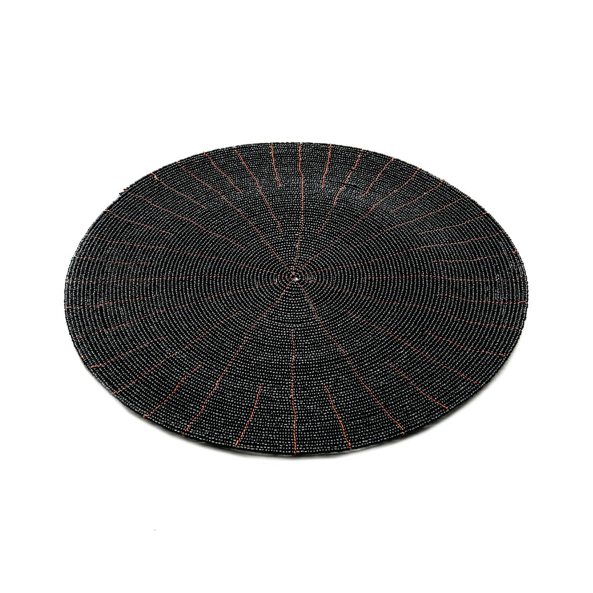 Tischset – Perlenmaterial, Boho Stil, Schwarze Farbe – Beaded | Bazar Bizar Antwerp