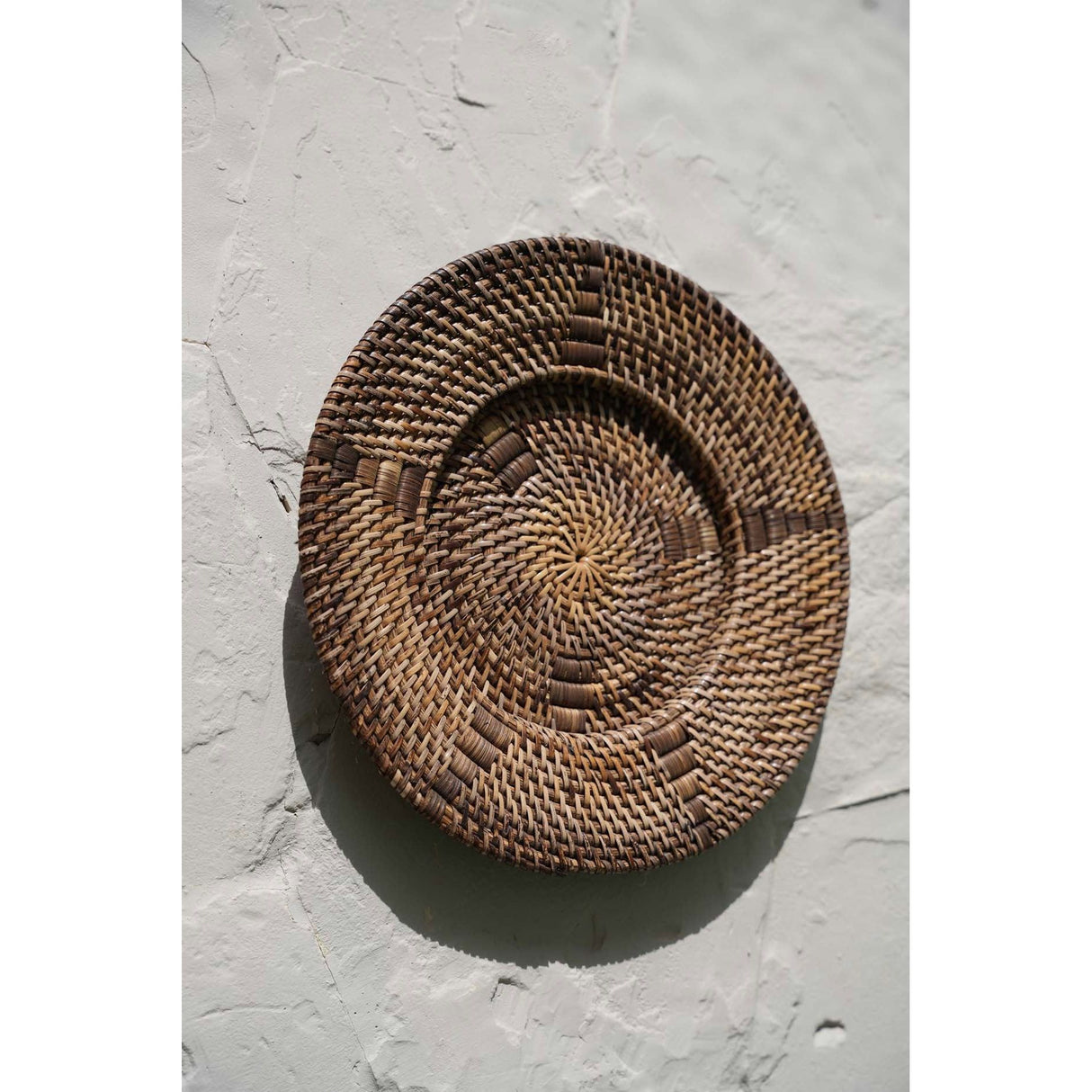 Wall Decoration – Hand-Woven Rattan, Graphic Details, Ethno Design, S – Jasmine | Bazar Bizar Antwerp