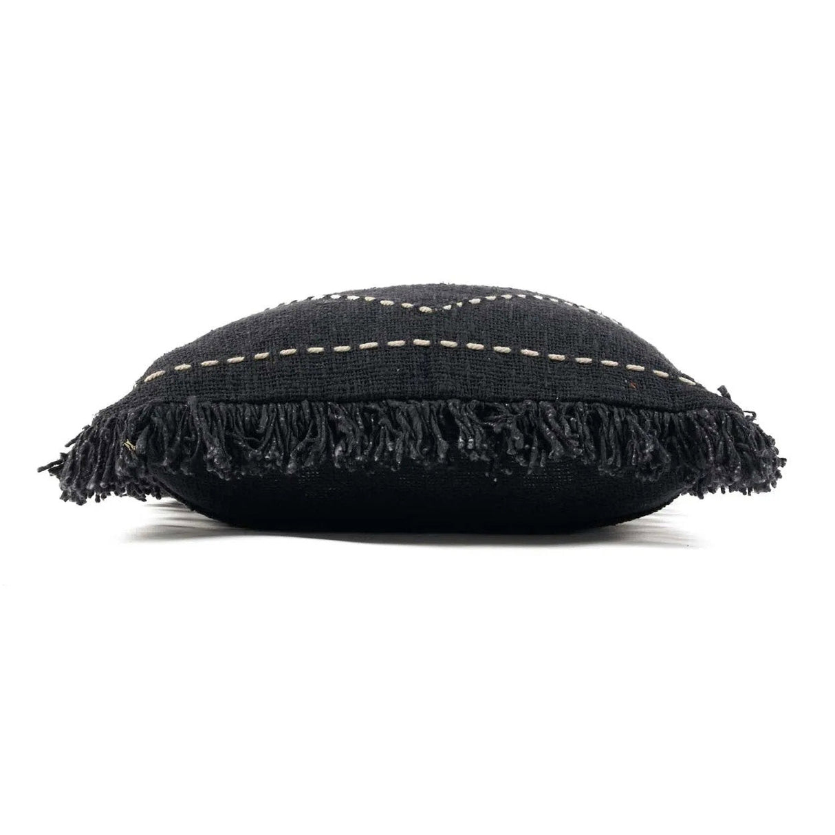 Kissenbezug – Baumwolle Material, Boho Stil, Schwarz Weiß Ton - Kasbah | Bazar Bizar Antwerp