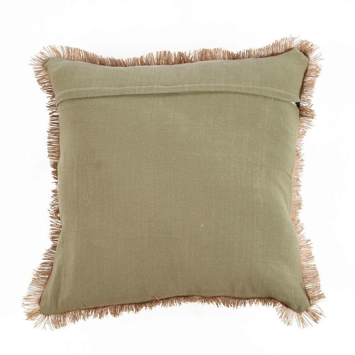 Kissenbezug – Baumwolle Material, Zeitloses Design, Waldgrüner Ton - Tropical Breeze | Bazar Bizar Antwerp
