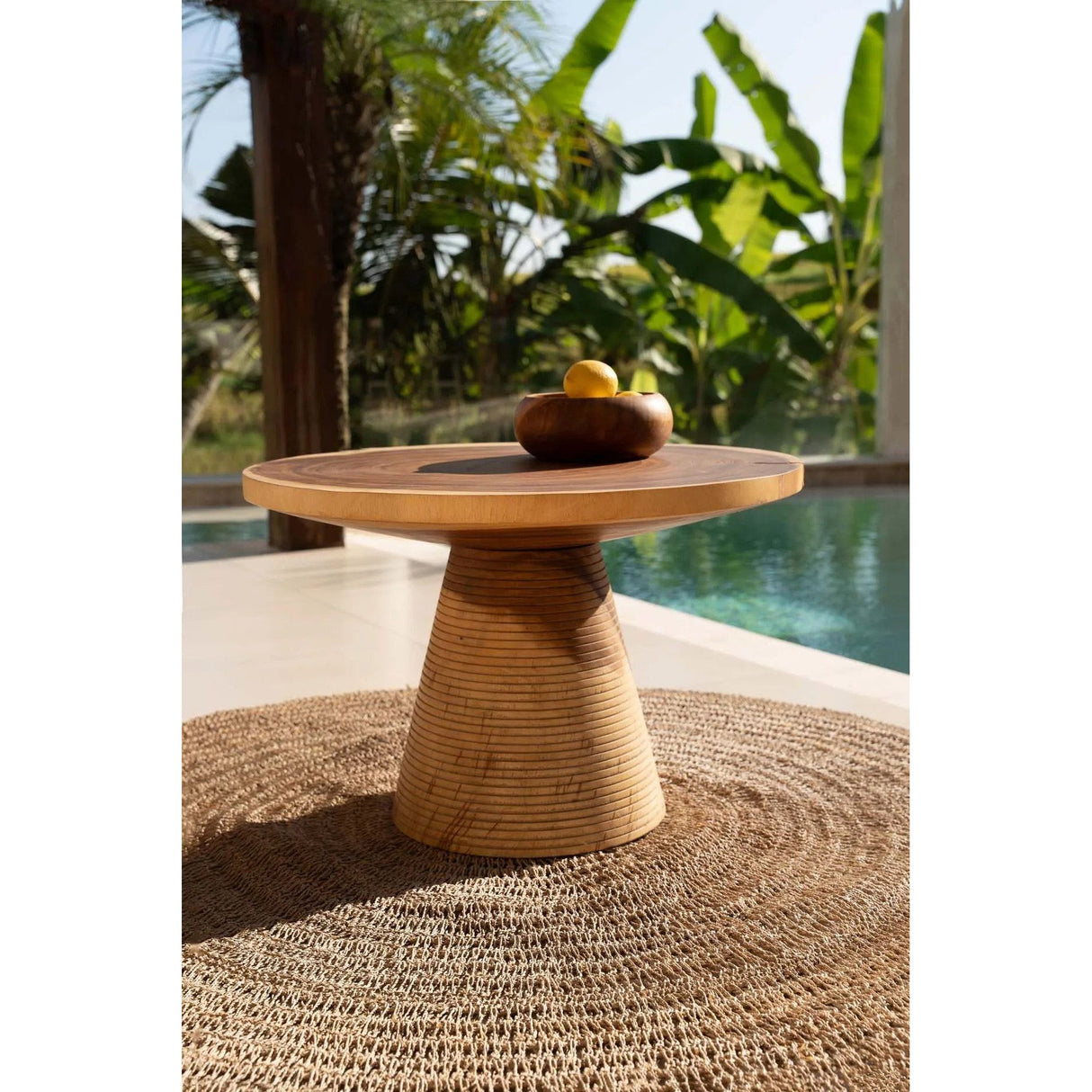 Fruit Bowl – Teak Root, Organic Shape, Natural Finish | Bazar Bizar Antwerp