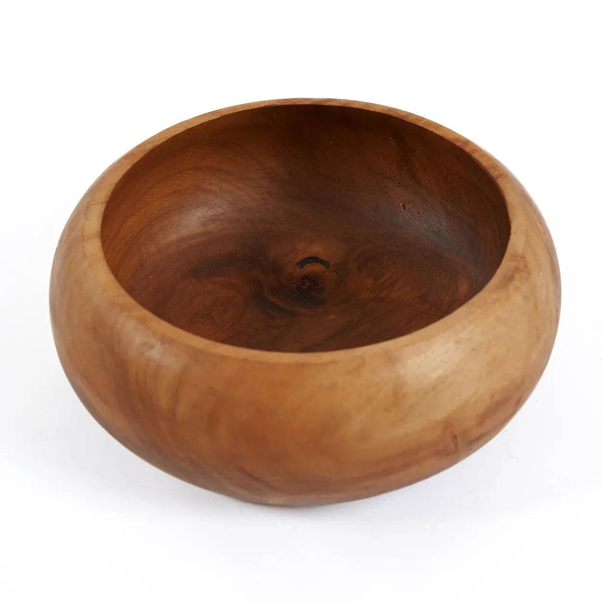 Fruit Bowl – Teak Root, Organic Shape, Natural Finish | Bazar Bizar Antwerp