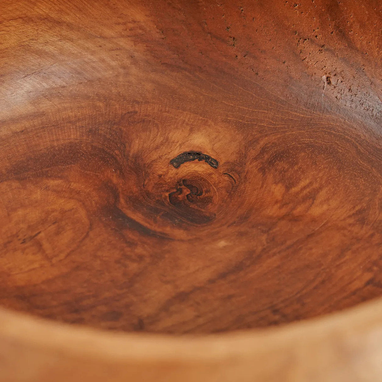 Fruit Bowl – Teak Root, Organic Shape, Natural Finish | Bazar Bizar Antwerp