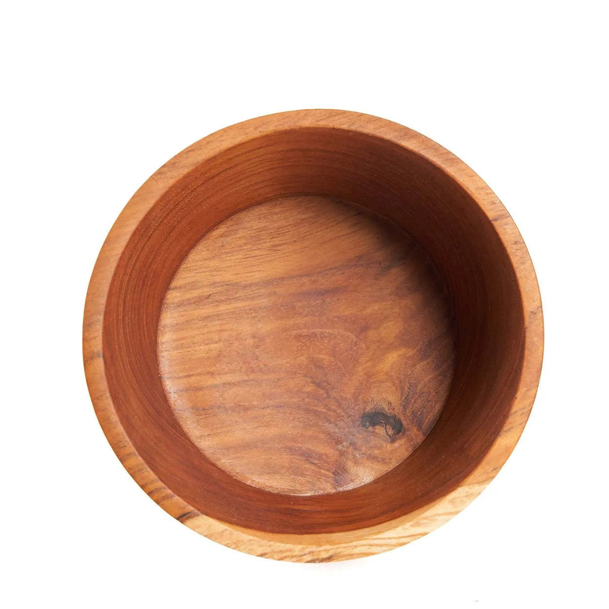 Snack Bowl - Teak Wood, Natural Grain, Timeless Design | Bazar Bizar Antwerp
