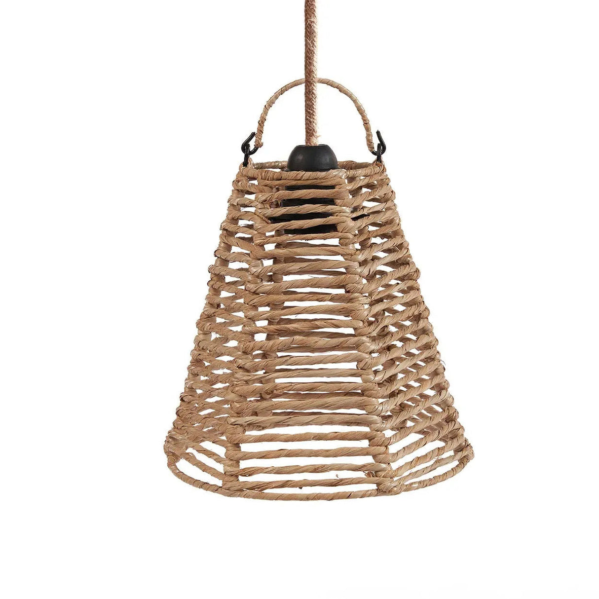 Pendelleuchte – Bananenblatt, Minimalistisches Design, Geflochtene Struktur, S - Fini | Bazar Bizar Antwerp