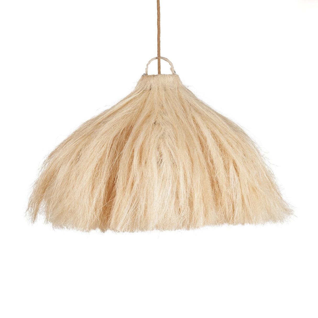 Pendelleuchte – Ramiefaser, Mehrlagiges Design, Natur Finish, M - Rami | Bazar Bizar Antwerp