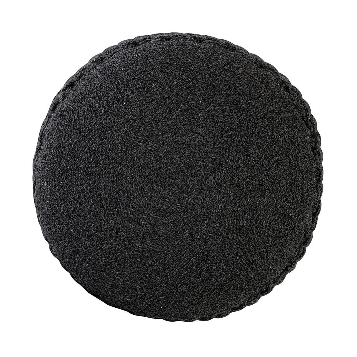 Pouf – Recycelter Kunststoff, Strick Design, Anthrazit Grau - Merino | MVG Voglrieder
