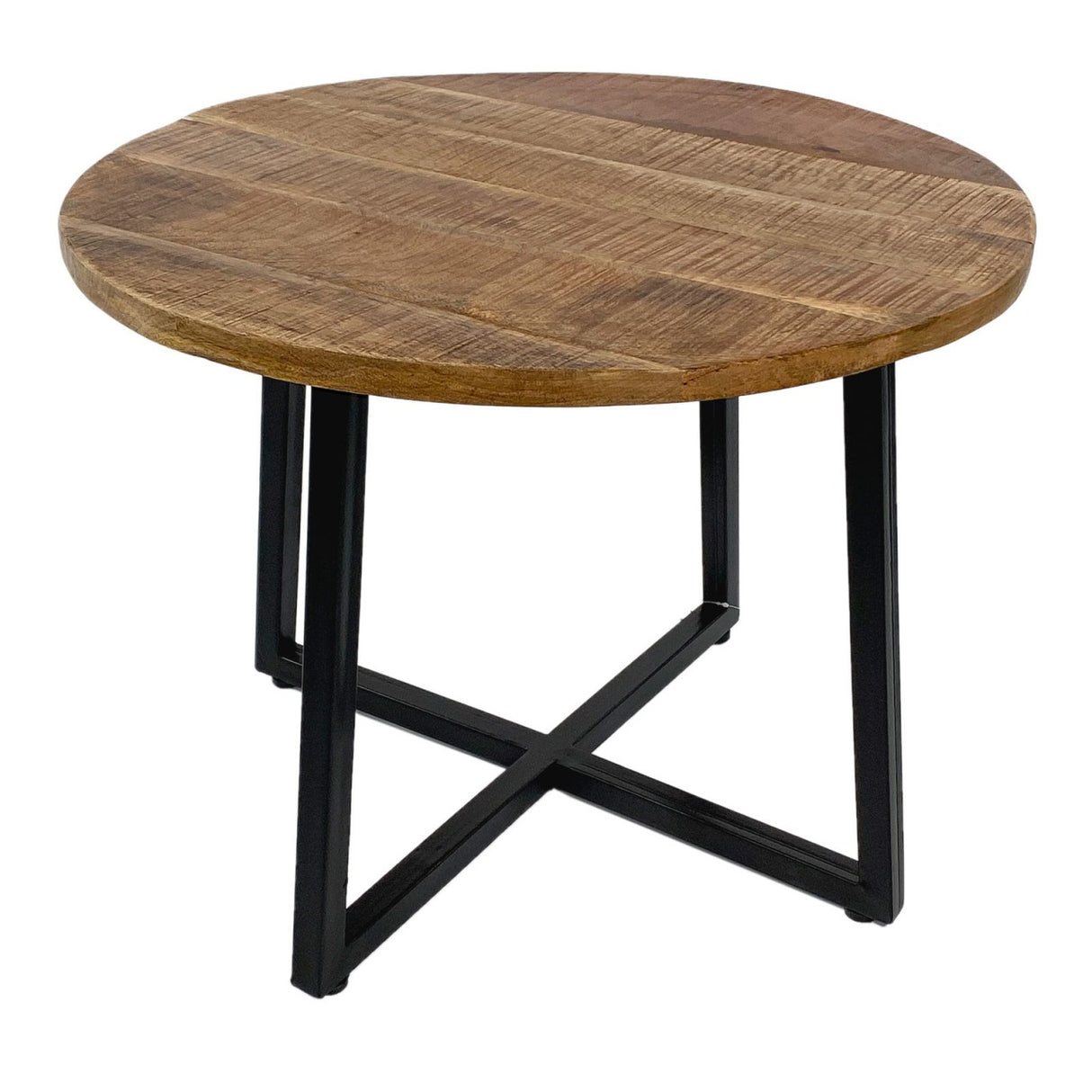 Recycled Mango Wood Coffee Table, Handmade, with Powder-Coated Metal Frame – Cannes | MVG Voglrieder