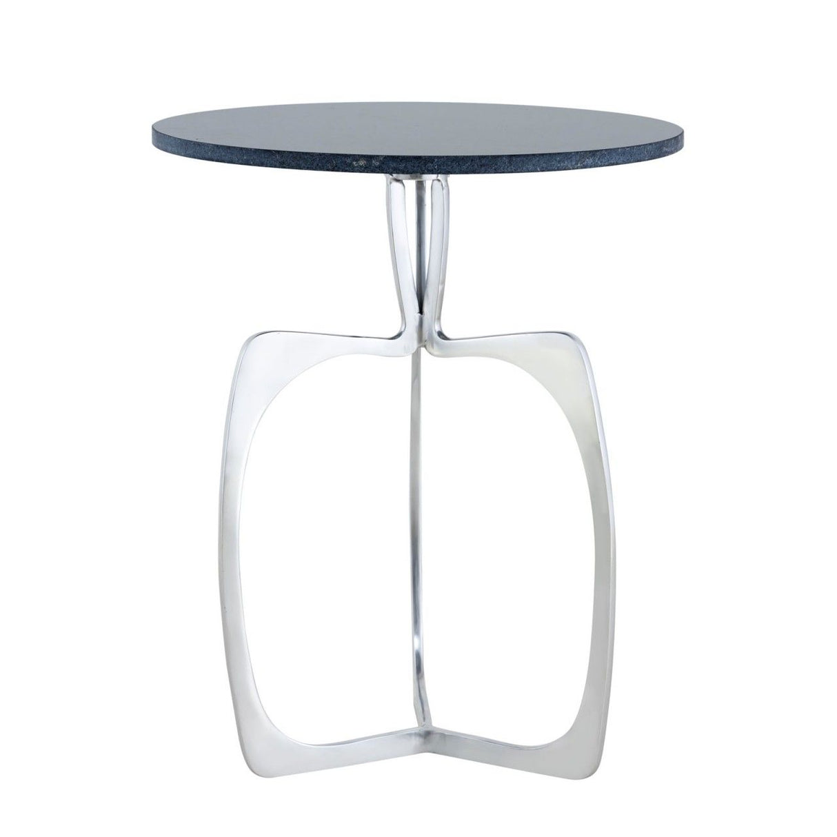 Beistelltisch – Aluminium Gestell, Marmorplatte, Silber Finish - Sohoo | MVG Voglrieder
