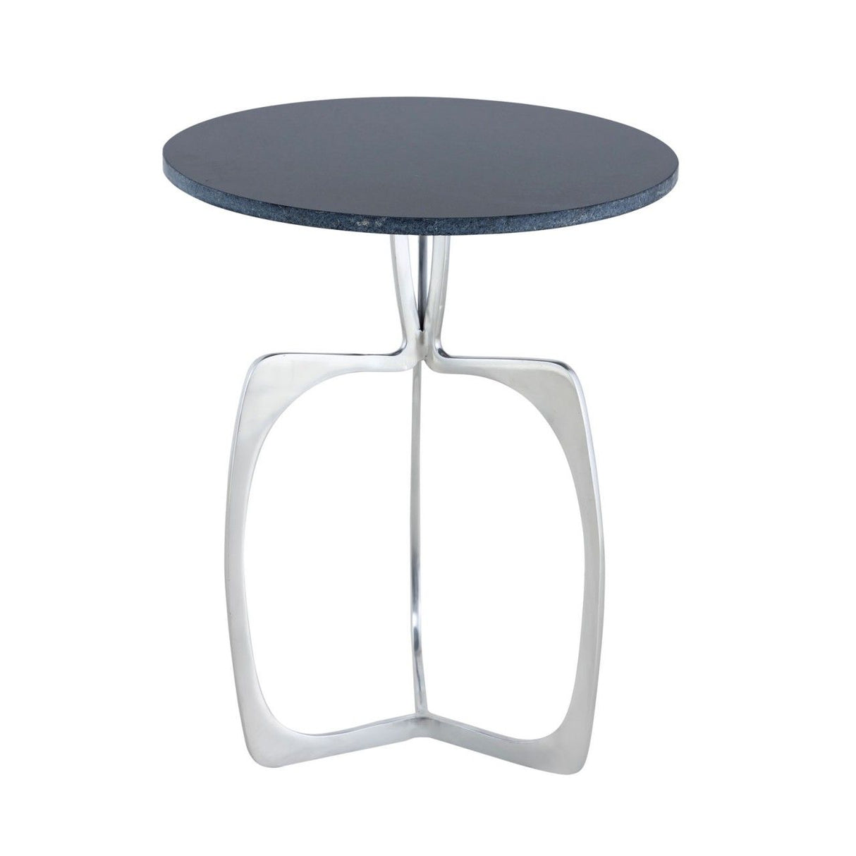 Beistelltisch – Aluminium Gestell, Marmorplatte, Silber Finish - Sohoo | MVG Voglrieder