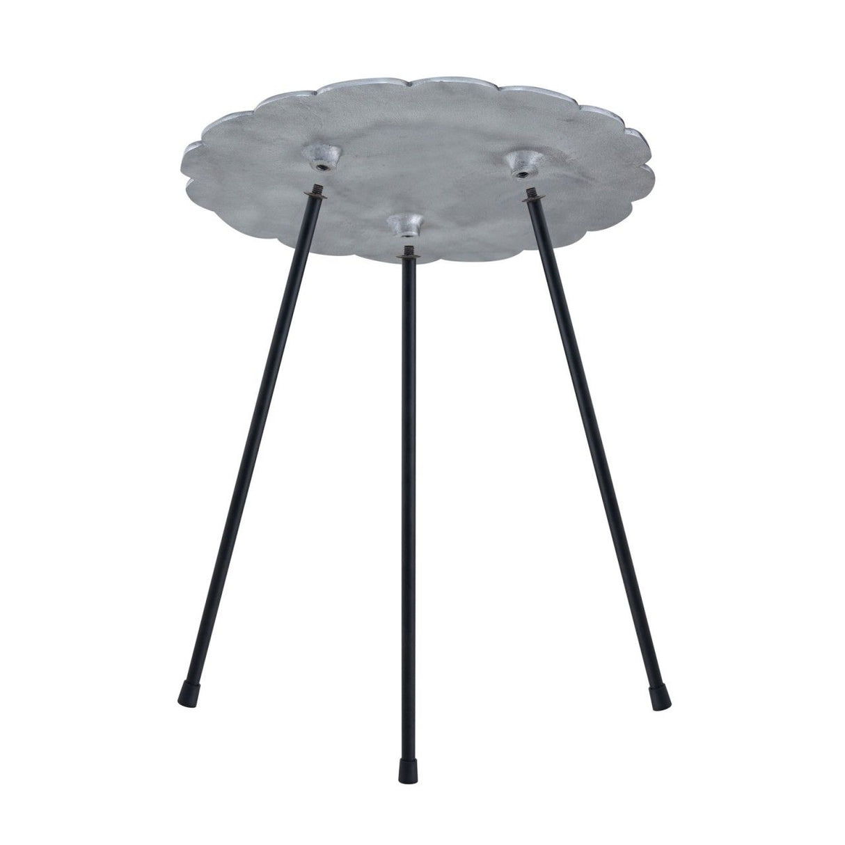Beistelltisch Set – Aluminium Material, Dreibein Design, Silber Farbe - Hilton | MVG Voglrieder
