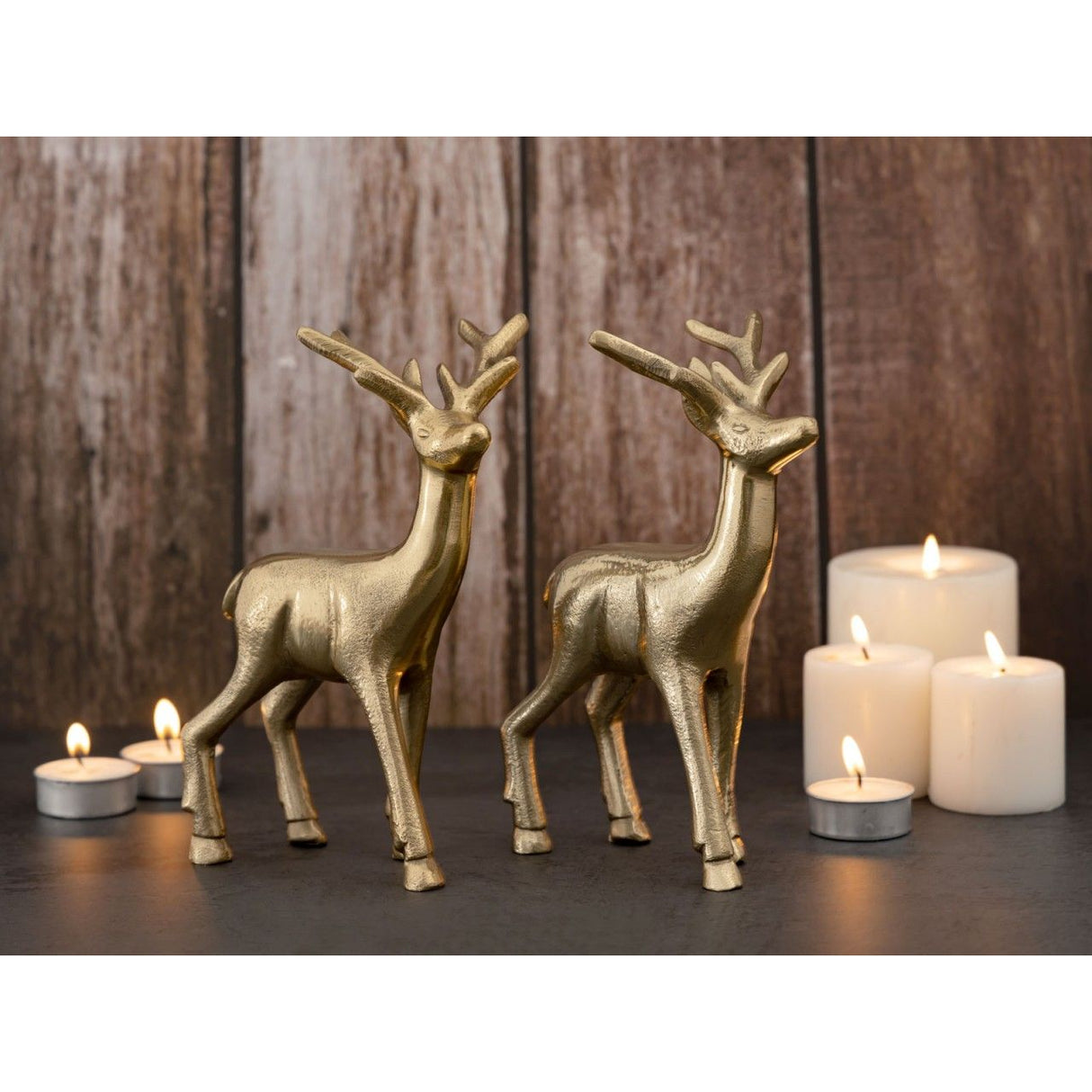 Dekofigur – Aluminium Tierfigur, Tischdeko Design, Gold Farbe | MVG Voglrieder