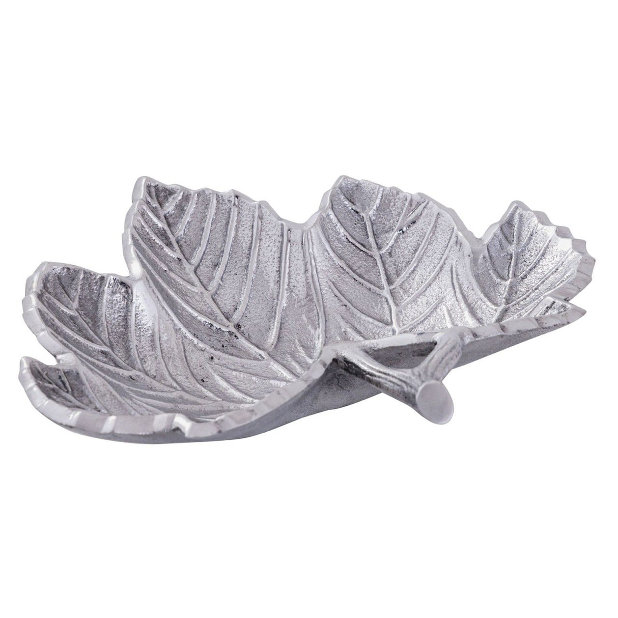 Schale – Aluminium Material, Silber Plattiert, Blatt Design - Leaf | MVG Voglrieder