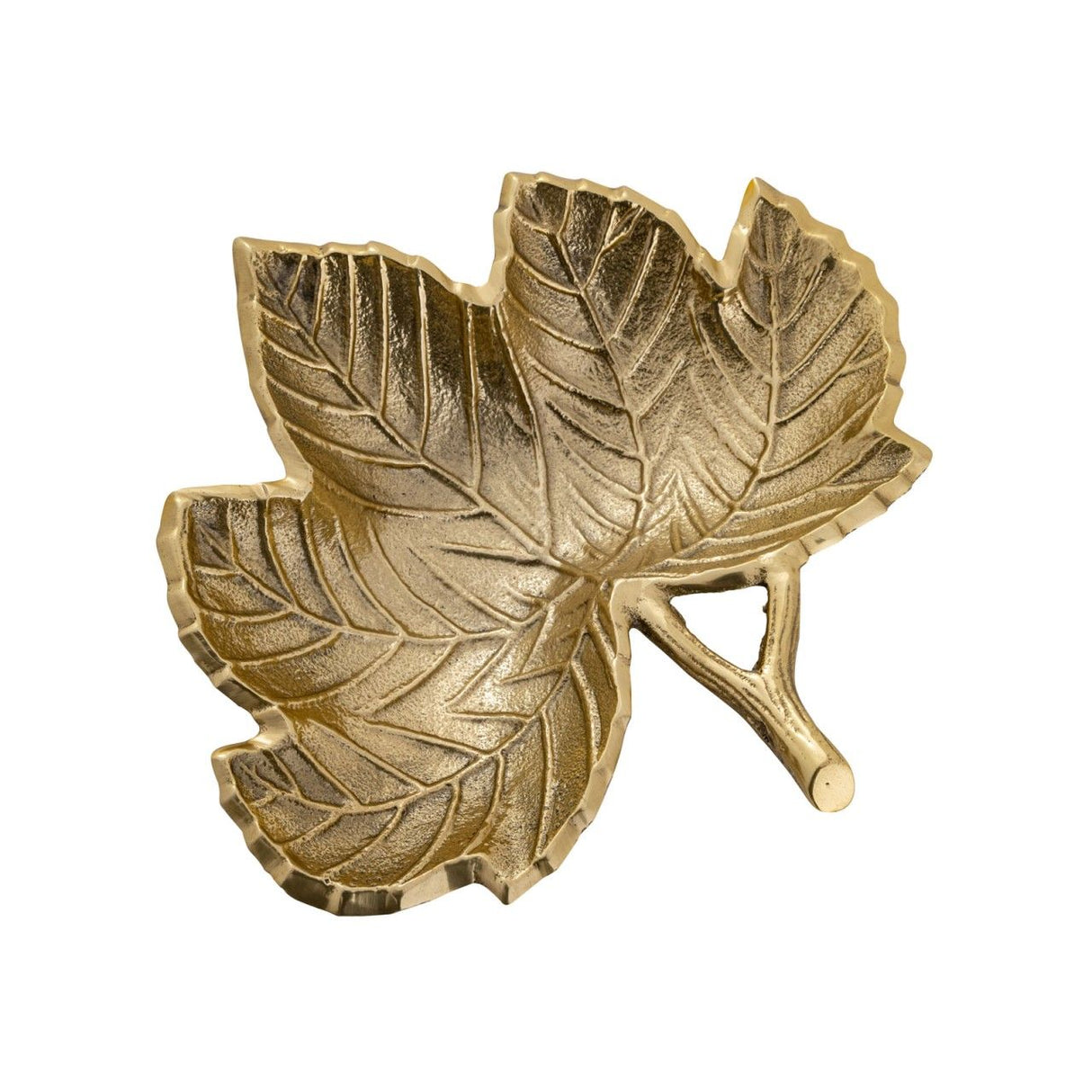 Schale – Aluminium Material, Gold Plattiert, Blatt Design - Leaf | MVG Voglrieder