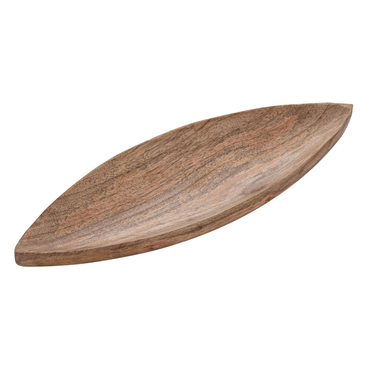 Dekoschale – Mango Holz Material, Bootsform, Natur Maserung | MVG Voglrieder