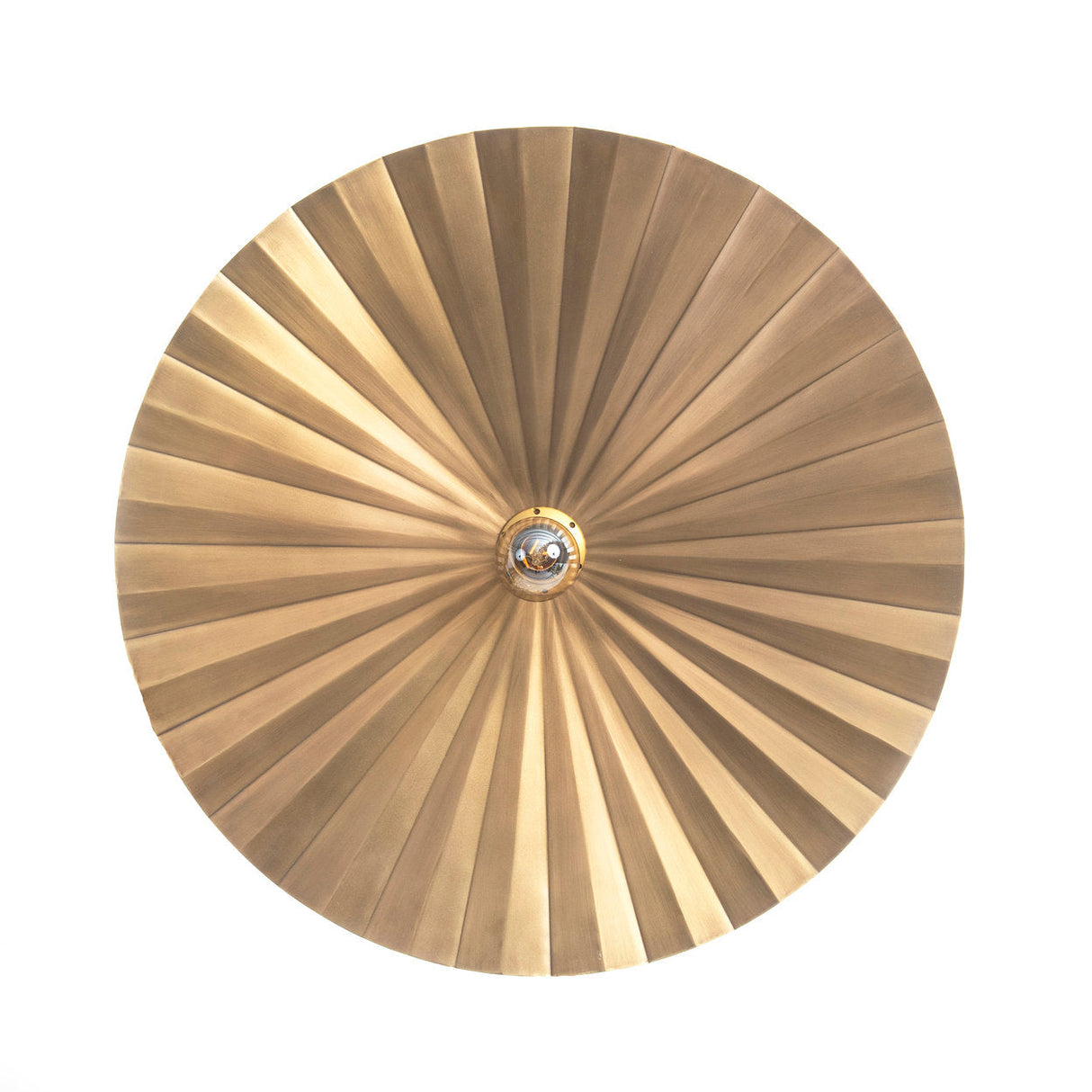 Wandleuchte – Eisenmaterial, Messing Finish, Faltendesign, M - Tsijn Tsjin | Bazar Bizar Antwerp