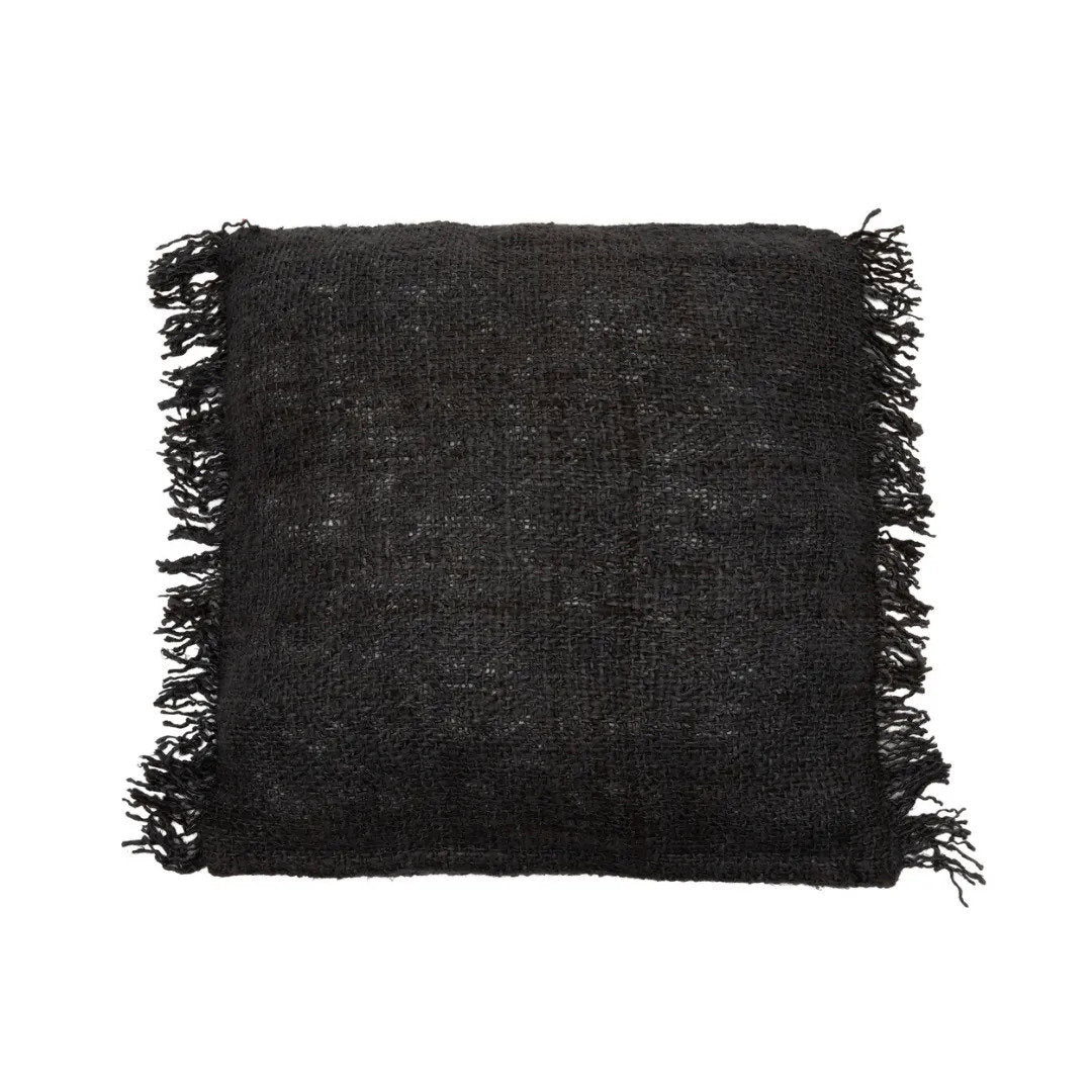 Kissenbezug – Baumwolle Material, Boho Stil, Schwarz Marine Ton, 60x60 cm - Oh My Gee | Bazar Bizar Antwerp