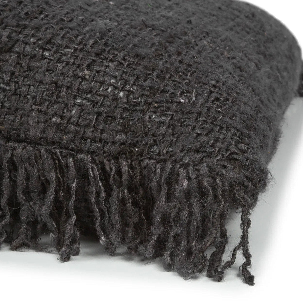 Kissenbezug – Baumwolle Material, Boho Stil, Schwarz Marine Ton, 60x60 cm - Oh My Gee | Bazar Bizar Antwerp