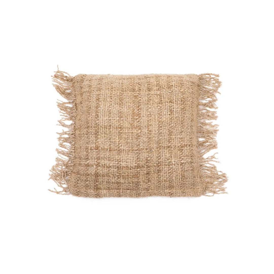 Kissenbezug – Weiche Baumwolle, Boho Stil, Beige Ton, 40x40 cm - Oh My Gee | Bazar Bizar Antwerp