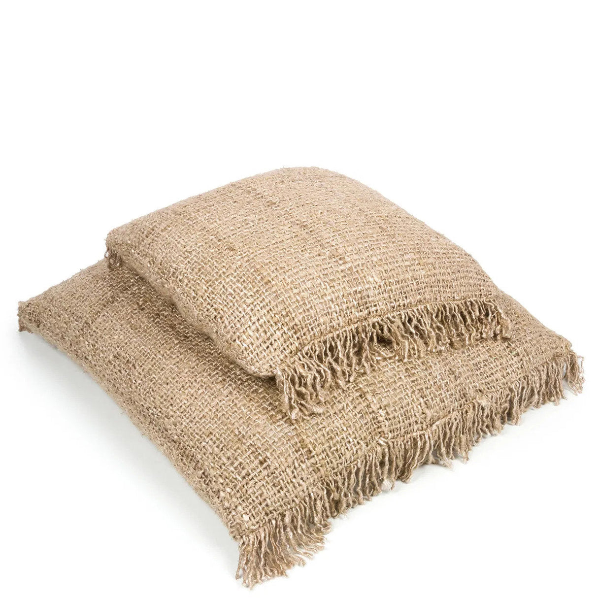 Kissenbezug – Weiche Baumwolle, Boho Stil, Beige Ton, 40x40 cm - Oh My Gee | Bazar Bizar Antwerp