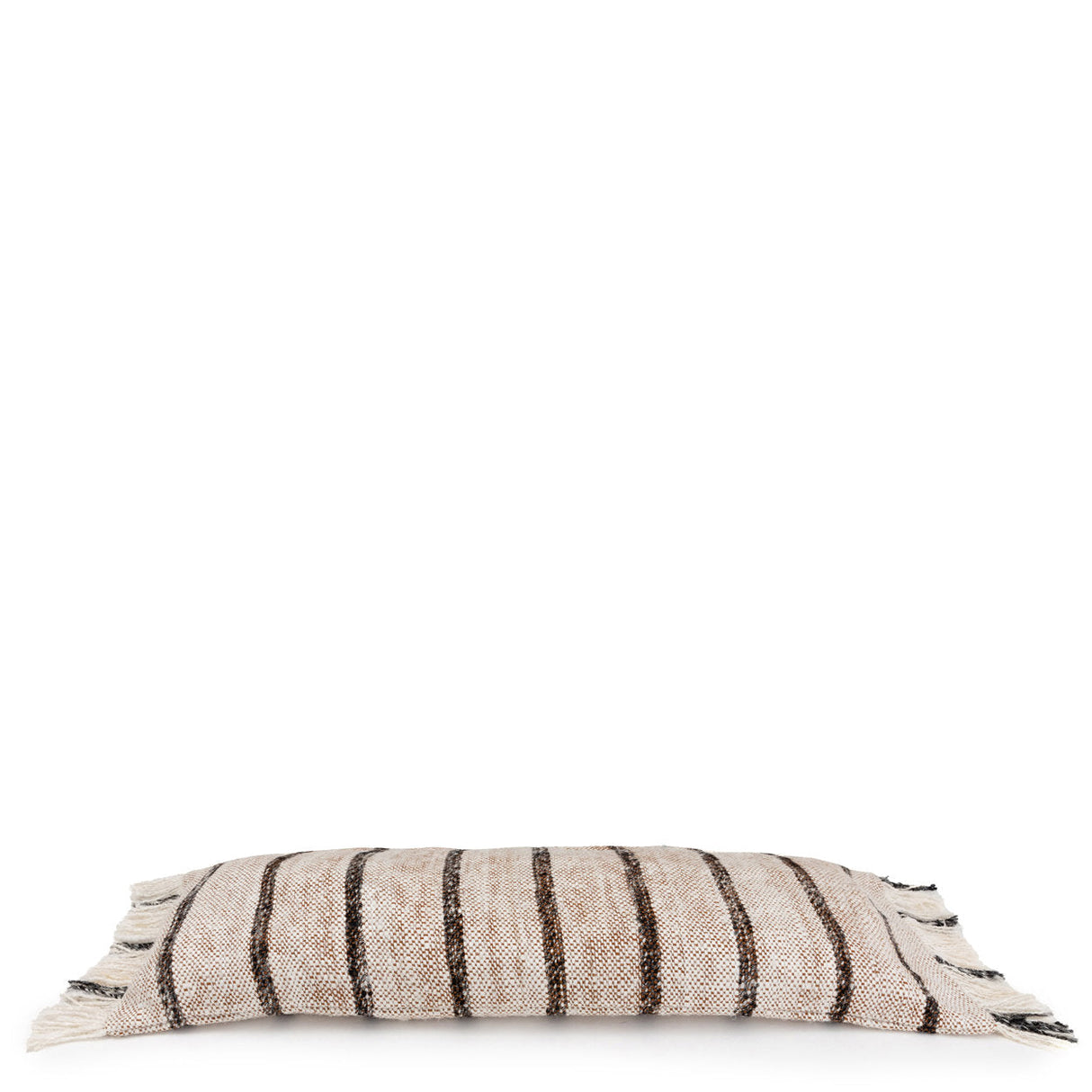 Kissenbezug – Weiche Baumwolle, Gestreiftes Design, Boho Stil, 34x100 cm – Oh My Gee | Bazar Bizar Antwerp