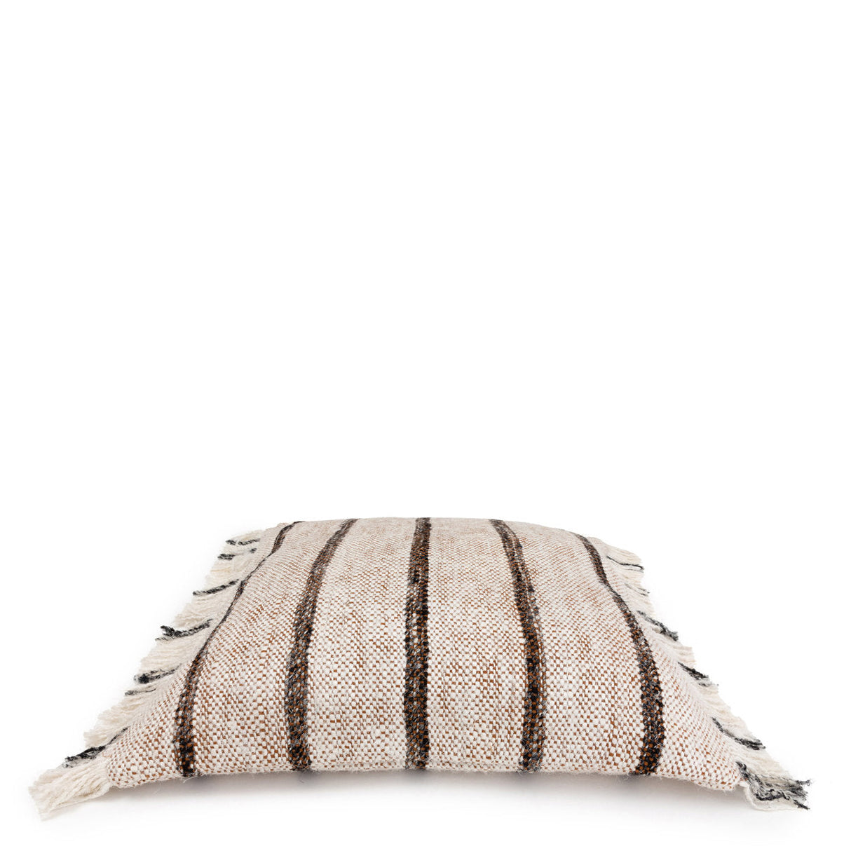 Kissenbezug – Weiche Baumwolle, Gestreiftes Design, Boho Stil, 60x60 cm – Oh My Gee | Bazar Bizar Antwerp