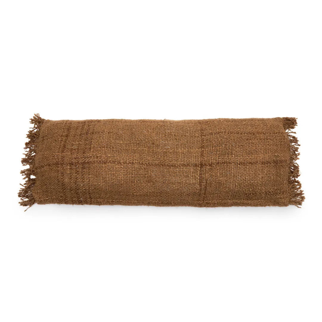Kissenbezug – Baumwolle Material, Boho Stil, Brauner Ton, 35x100 cm - Oh My Gee | Bazar Bizar Antwerp