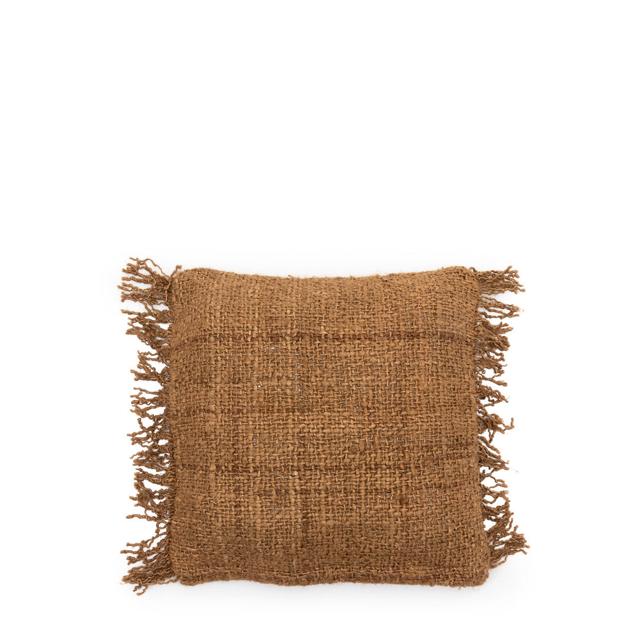 Kissenbezug – Baumwolle Material, Boho Stil, Brauner Ton, 40x40 cm - Oh My Gee | Bazar Bizar Antwerp
