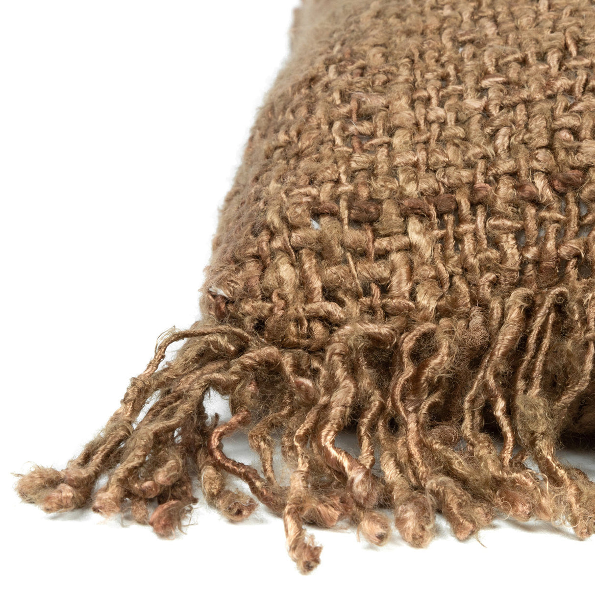 Kissenbezug – Baumwolle Material, Boho Stil, Brauner Ton, 40x40 cm - Oh My Gee | Bazar Bizar Antwerp