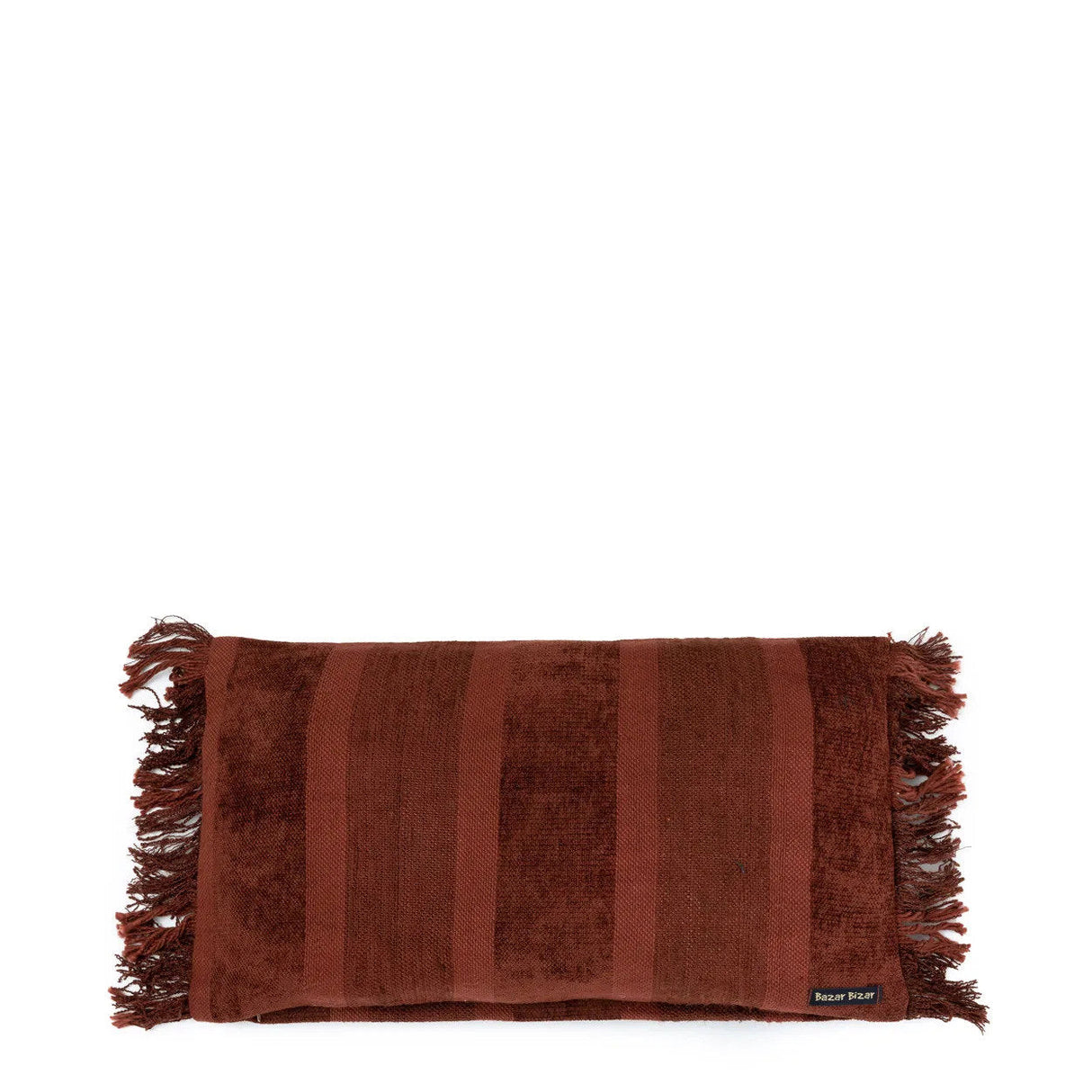 Kissenbezug – Samt Material, Boho Stil, Burgunder Ton, 30x50 cm - Oh My Gee | Bazar Bizar Antwerp