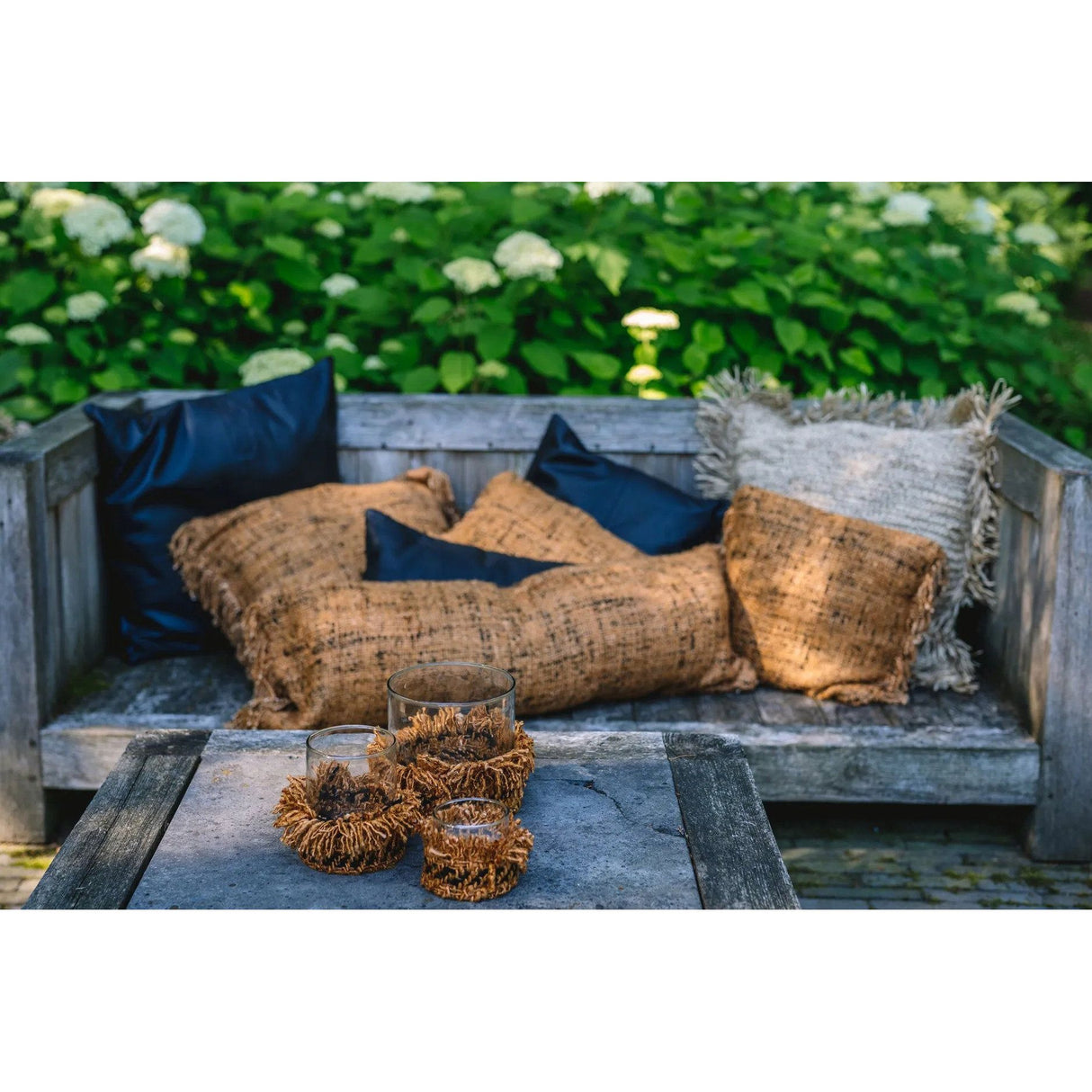 Kissenbezug – Weiche Baumwolle, Boho Stil, Zimt Schwarz Ton, 35x100 - Oh My Gee | Bazar Bizar Antwerp