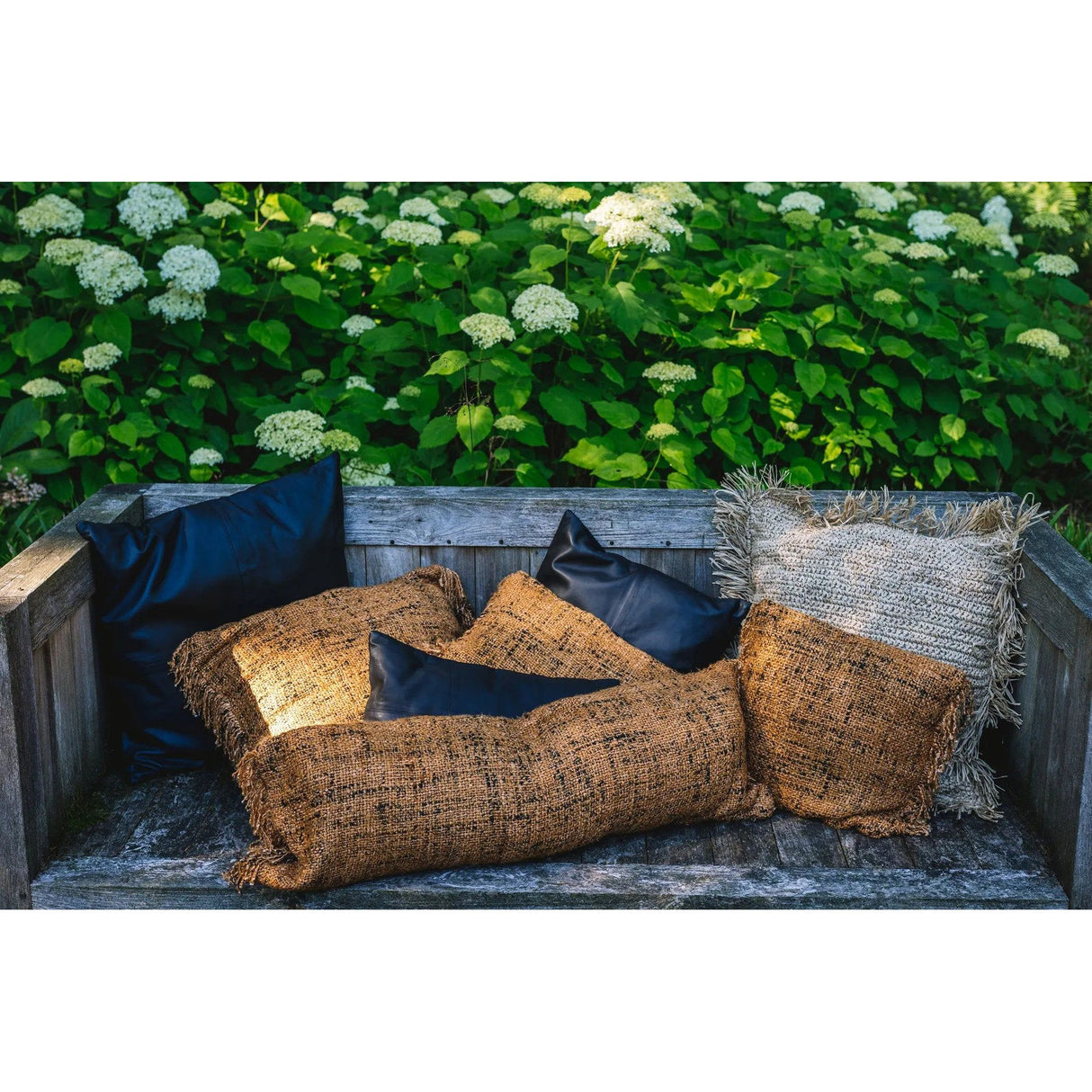 Kissenbezug – Weiche Baumwolle, Boho Stil, Zimt Schwarz Ton, 35x100 - Oh My Gee | Bazar Bizar Antwerp